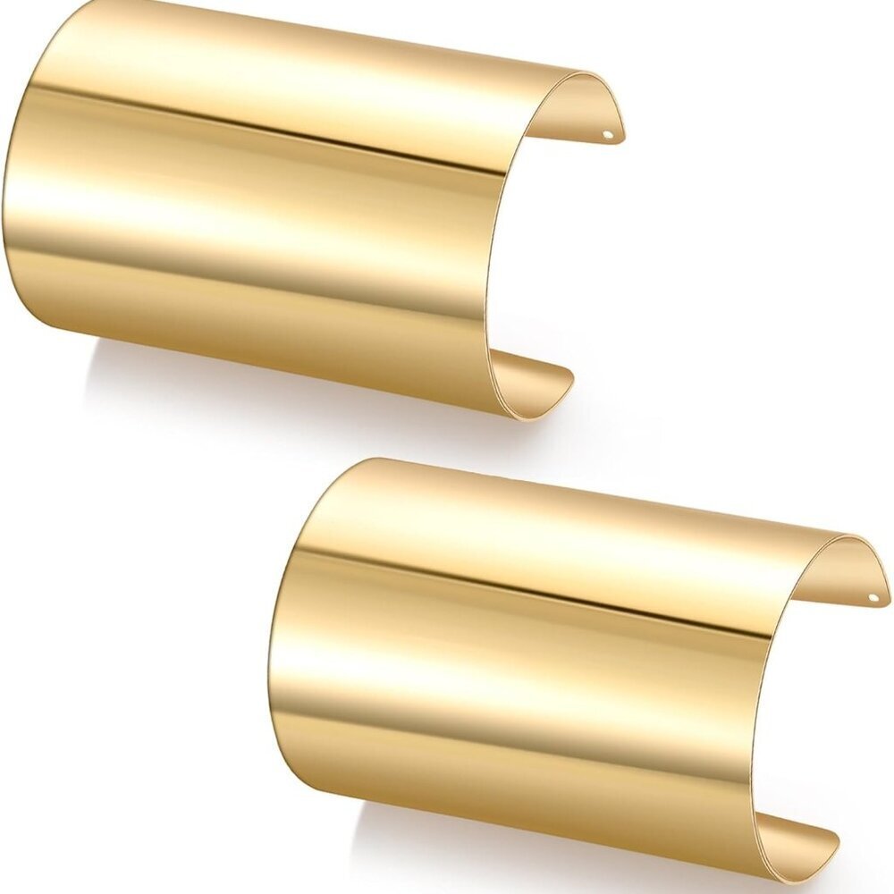 Minimalist Open Cuff Bracelets Set - Adjustable W… - image 1